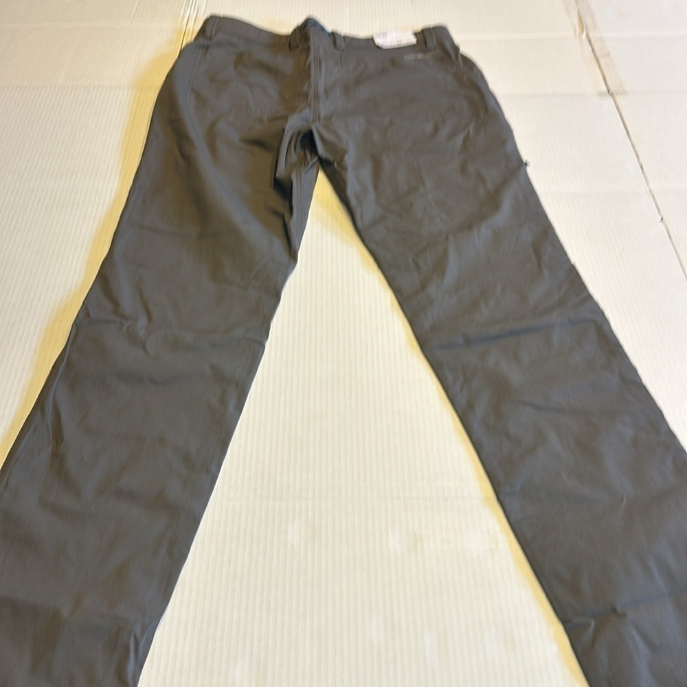 NWT Eddie Bauer brown Rappel Canvas Pant teak slim fit zipper side pocke… - Picture 10 of 11